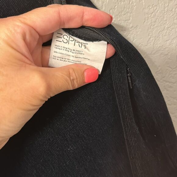 Vintage 80’s Esprit Navy Corduroy Stirrup Pants - Picture 5 of 5